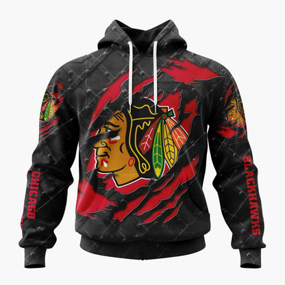 LIMITED EDITION - NEW CUSTOMIZED NHL08 CBH CHICAGO BLACKHAWKS UNISEX T-SHIRT, POLO, HOODIE & JACKETS