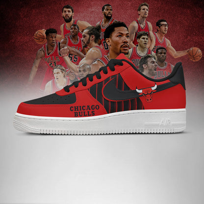 LIMITED EDITION - NEW CUSTOMIZED NBA19 CH BULLS AF1 SHOES