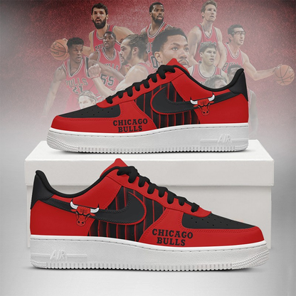 LIMITED EDITION - NEW CUSTOMIZED NBA19 CH BULLS AF1 SHOES