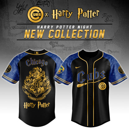 LIMITED EDITION - NEW CUSTOMIZED MLB04 CH CUBS x HARRY POTTER BASEBALL JERSEY & CAP