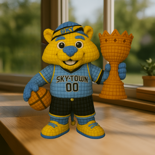 LIMITED EDITION - WNBA 10 CCS CHICAGO SKY HANDMADE CROCHET