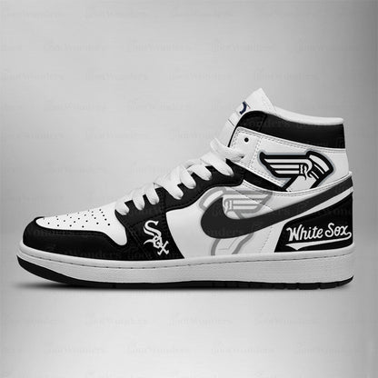 LIMITED EDITION - NEW CUSTOMIZED MLB26 CW SOX AIR JORDAN SNEAKERS