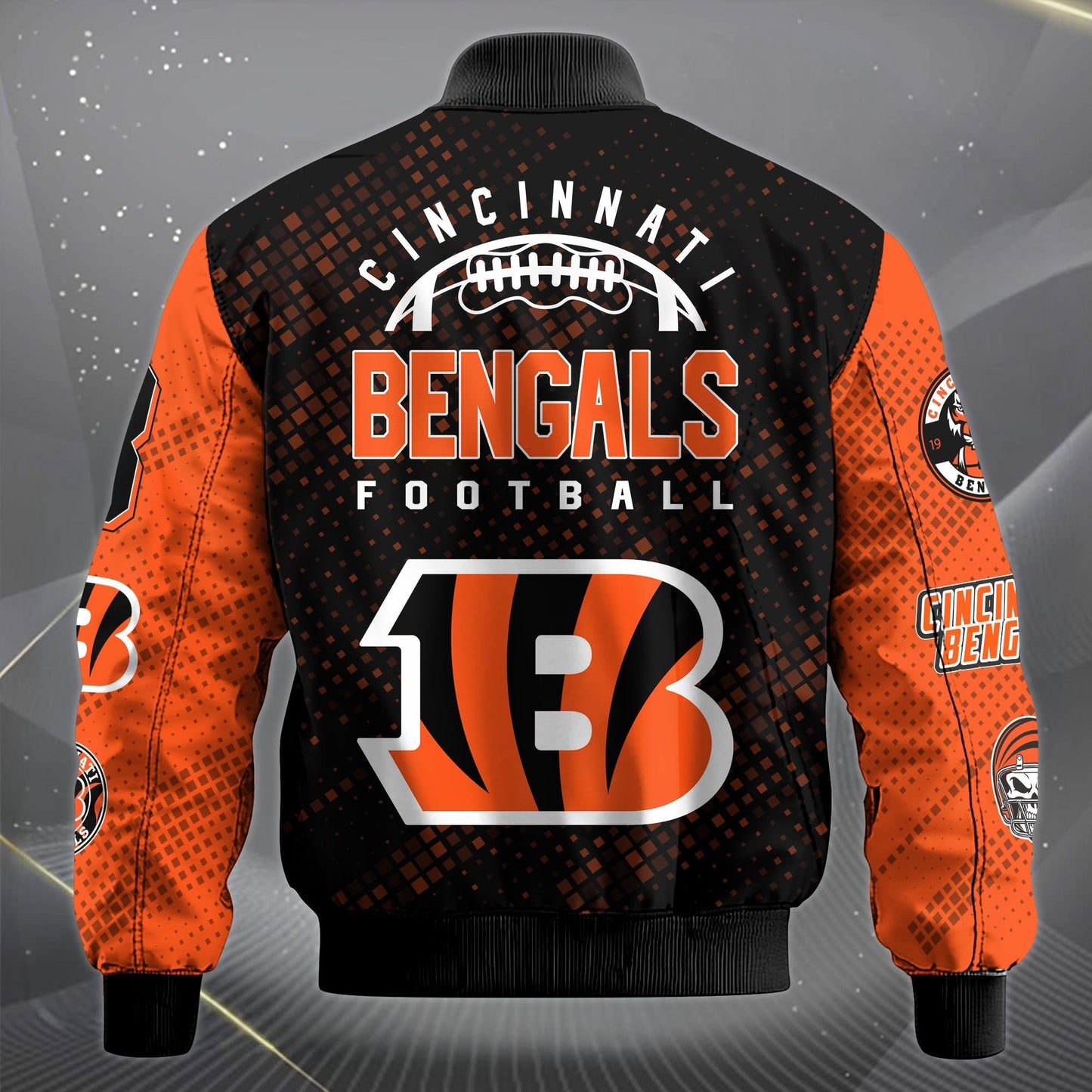 LIMITED EDITION - NEW CUSTOMIZED NFL16 CCB CINCINNATI BENGALS SATIN VARSITY JACKET & LONG PANTS