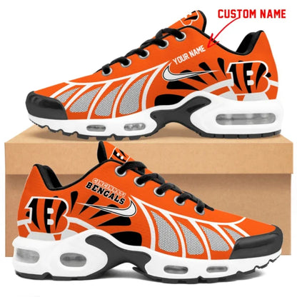 LIMITED EDITION - NEW CUSTOMIZED NFL16 CCB CINCINNATI BENGALS UNISEX AIR MAX PLUS SNEAKERS