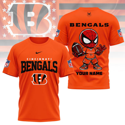 LIMITED EDITION - NEW CUSTOMIZED NFL16 CCB CINCINNATI BENGALS SPIDER HERO 3D SHIRT