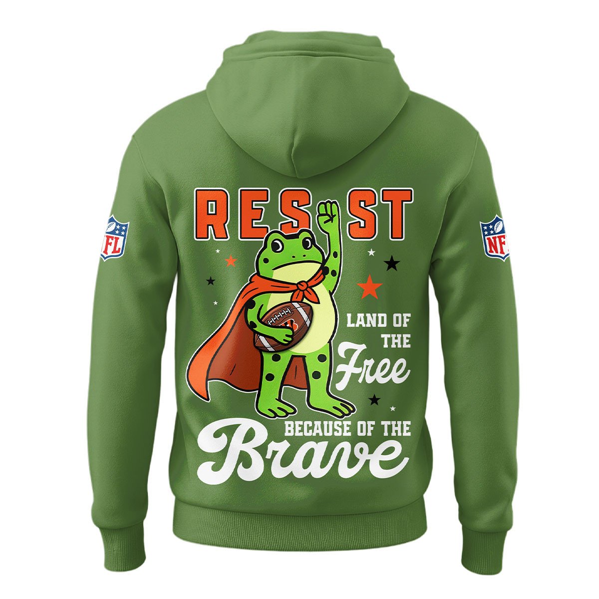 LIMITED EDITION - NEW CUSTOMIZED NFL16 CCB CINCINNATI BENGALS LAND OF THE FREE BRAVE T-SHIRT, POLO, HOODIE & JACKETS