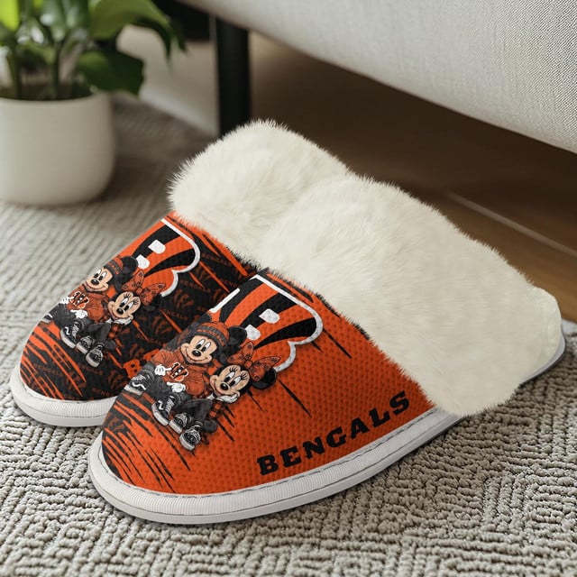 LIMITED EDITION - NEW CUSTOMIZED NFL16 CCB CINCINNATI BENGALS COTTON SLIPPERS