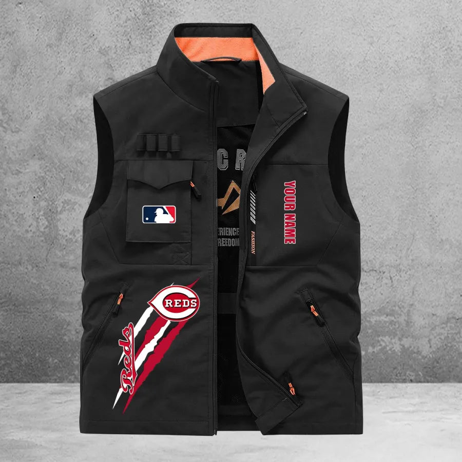 LIMITED EDITION - NEW CUSTOMIZED MLB05 CRS CINCINNATI REDS SLEEVELESS VEST