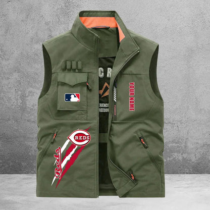 LIMITED EDITION - NEW CUSTOMIZED MLB05 CRS CINCINNATI REDS SLEEVELESS VEST