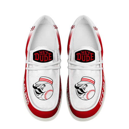 LIMITED EDITION - NEW CUSTOMIZED MLB05 CC REDS LOAFER SHOES