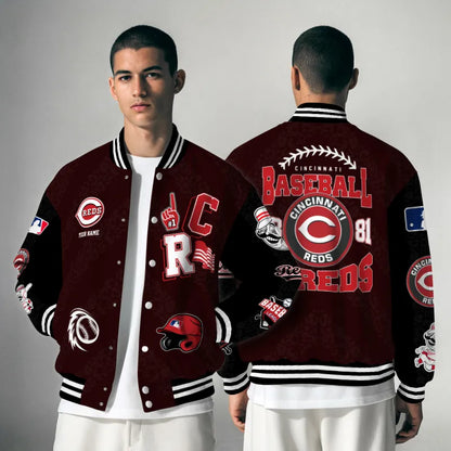 LIMITED EDITION - NEW CUSTOMIZED MLB05 CRS CINCINNATI REDS UNISEX T-SHIRT, POLO, HOODIE & JACKETS