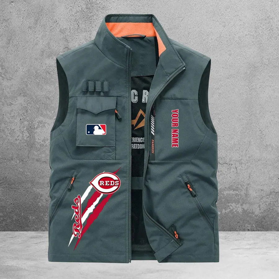 LIMITED EDITION - NEW CUSTOMIZED MLB05 CRS CINCINNATI REDS SLEEVELESS VEST