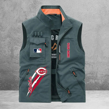 LIMITED EDITION - NEW CUSTOMIZED MLB05 CRS CINCINNATI REDS SLEEVELESS VEST