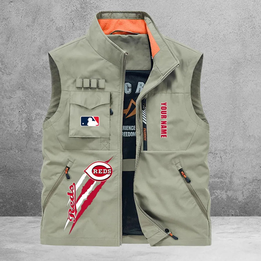LIMITED EDITION - NEW CUSTOMIZED MLB05 CRS CINCINNATI REDS SLEEVELESS VEST