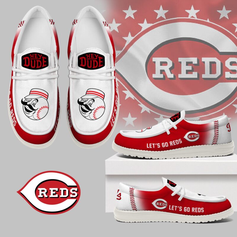 LIMITED EDITION - NEW CUSTOMIZED MLB05 CC REDS LOAFER SHOES