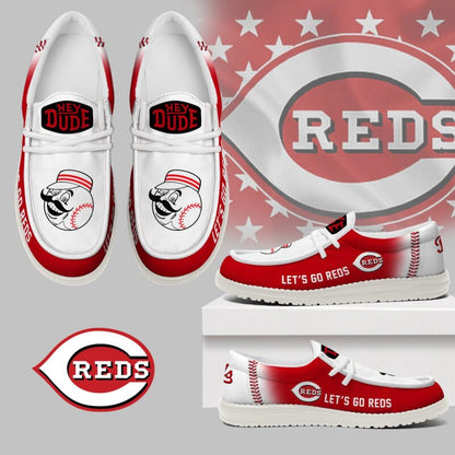 LIMITED EDITION - NEW CUSTOMIZED MLB05 CC REDS LOAFER SHOES