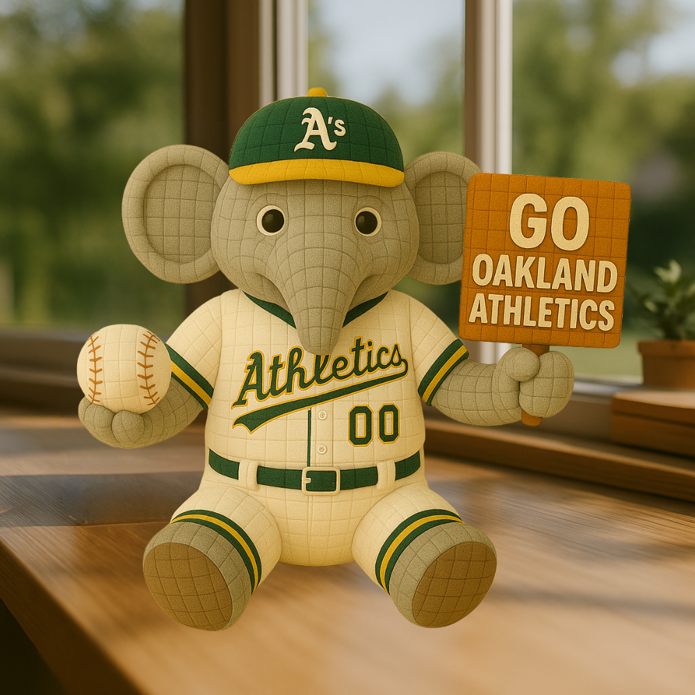 LIMITED EDITION - MLB 24 OAT OAKLAND ATHLETICS HANDMADE CROCHET