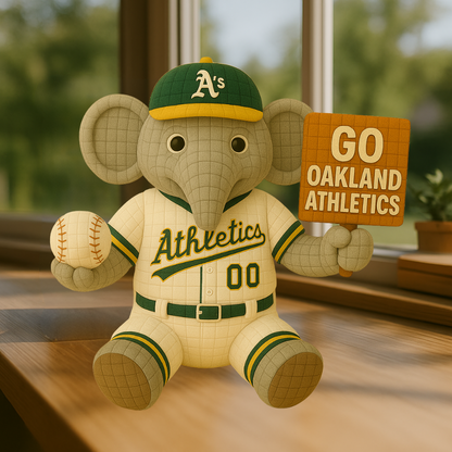 LIMITED EDITION - MLB 24 OAT OAKLAND ATHLETICS HANDMADE CROCHET