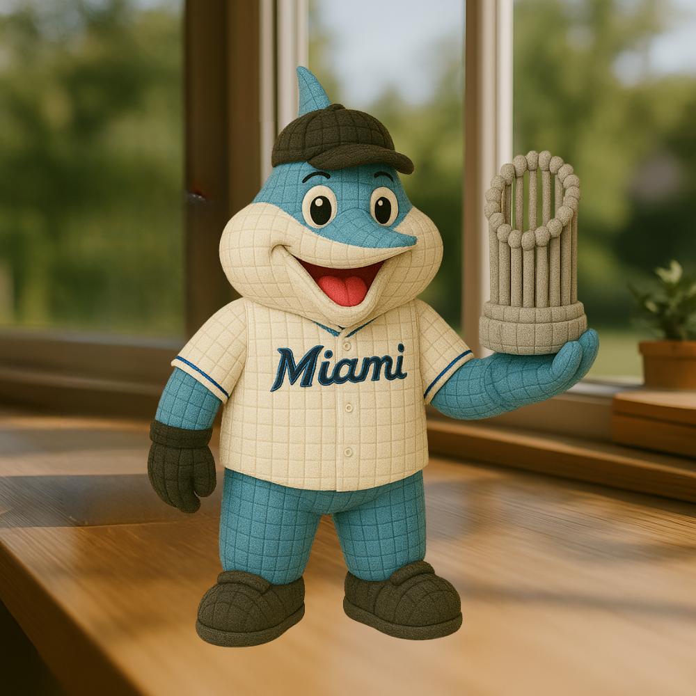 LIMITED EDITION - MLB 21 MML MIAMI MARLINS HANDMADE CROCHET