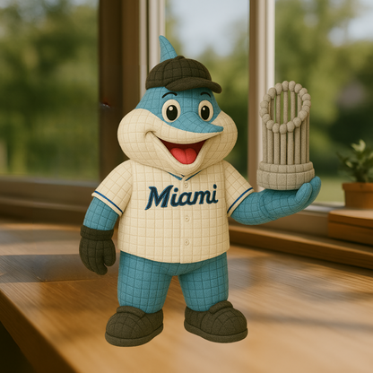 LIMITED EDITION - MLB 21 MML MIAMI MARLINS HANDMADE CROCHET