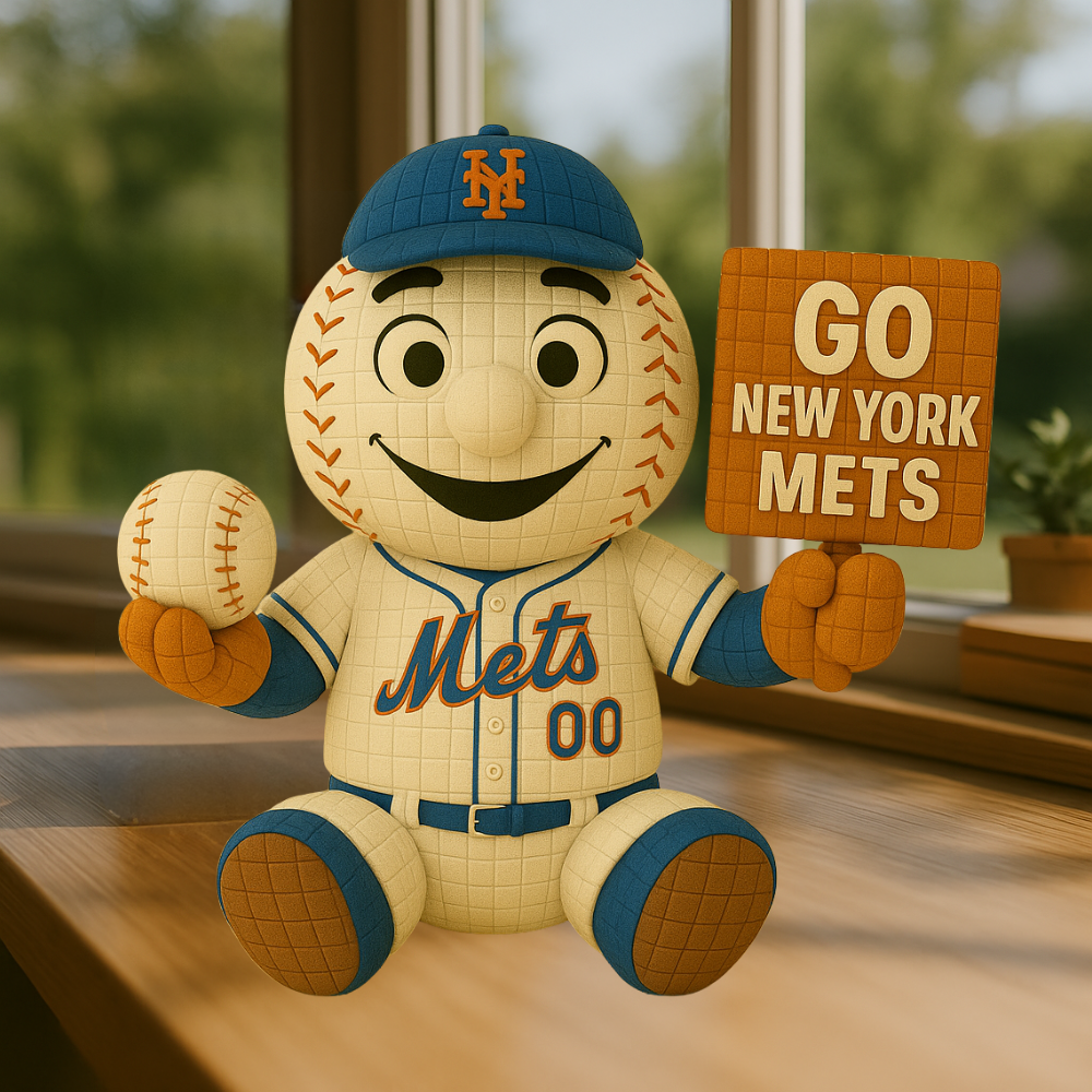 LIMITED EDITION - MLB 09 NYM NEW YORK METS HANDMADE CROCHET