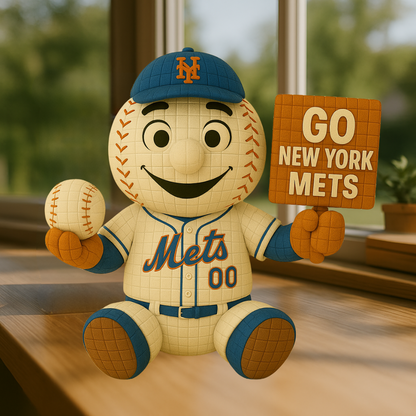 LIMITED EDITION - MLB 09 NYM NEW YORK METS HANDMADE CROCHET