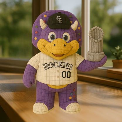 LIMITED EDITION - MLB 17 CLR COLORADO ROCKIES HANDMADE CROCHET