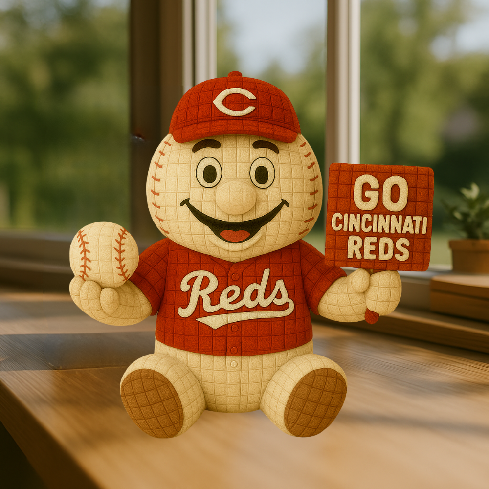 LIMITED EDITION - MLB 15 CCR CINCINNATI REDS HANDMADE CROCHET