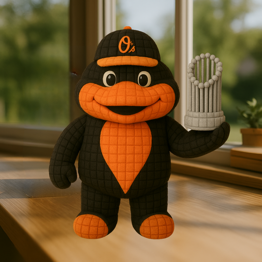 LIMITED EDITION - MLB 08 BMO BALTIMORE ORIOLES HANDMADE CROCHET