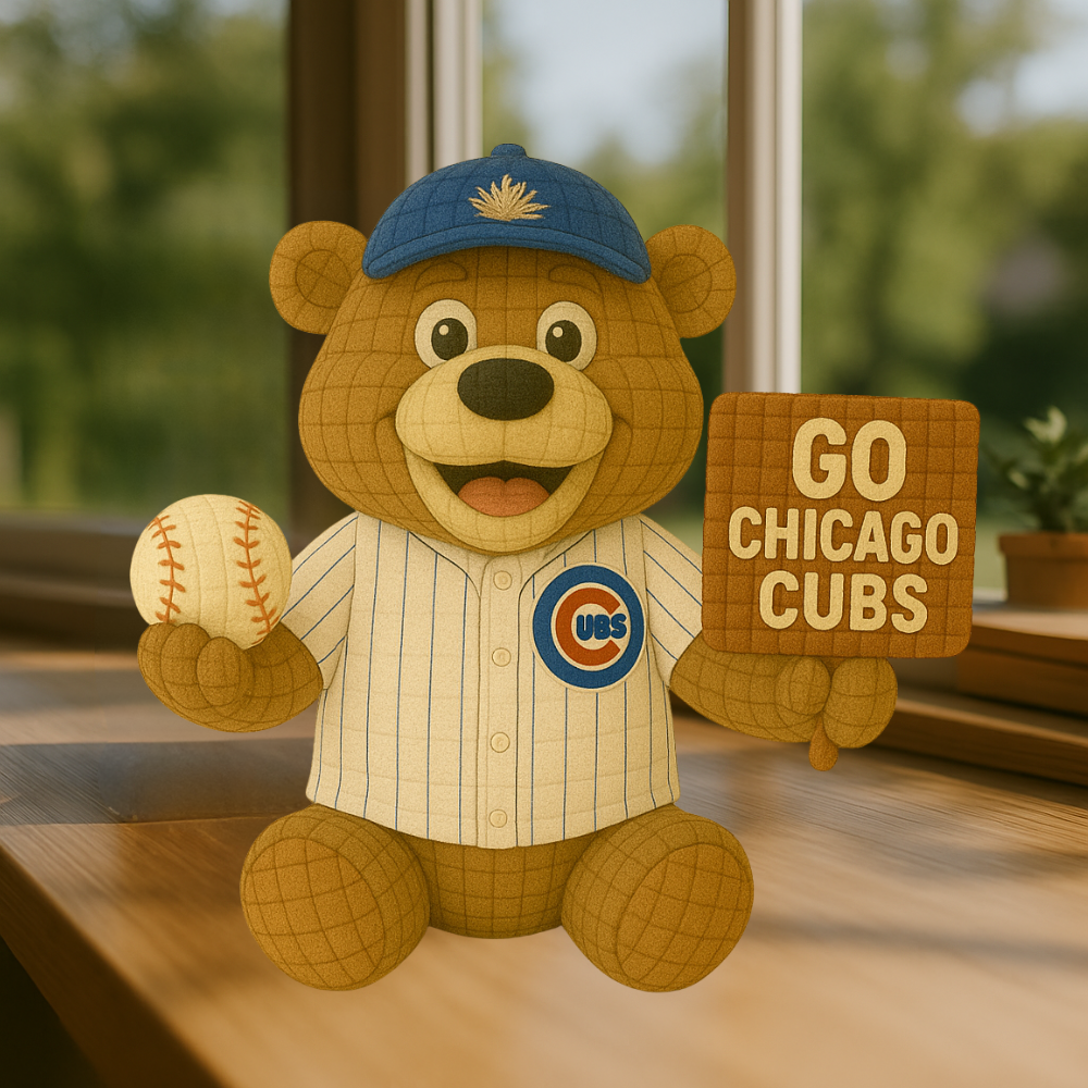 LIMITED EDITION - MLB 05 CCC CHICAGO CUBS HANDMADE CROCHET