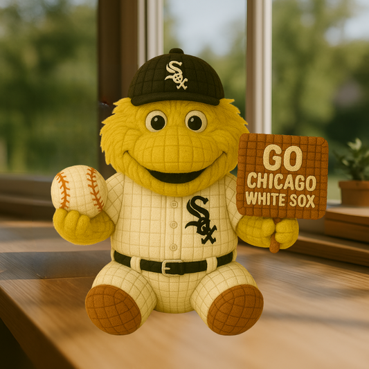 LIMITED EDITION - MLB 18 CWS CHICAGO WHITE SOX HANDMADE CROCHET