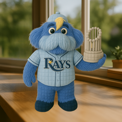LIMITED EDITION - MLB 29 TBR TAMPA BAY RAYS HANDMADE CROCHET