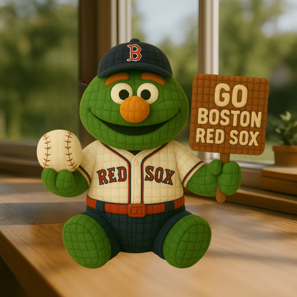 LIMITED EDITION - MLB 14 BRS BOSTON RED SOX HANDMADE CROCHET