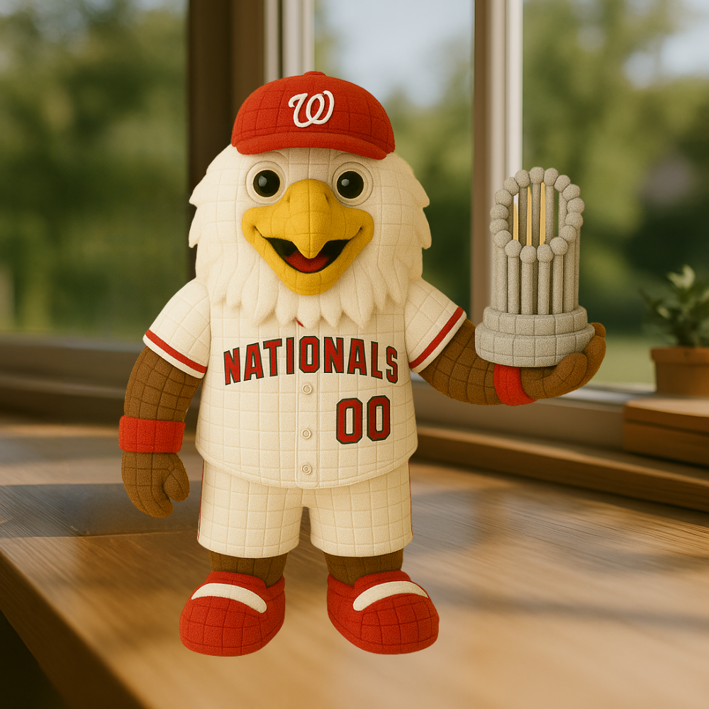 LIMITED EDITION - MLB 30 WTN WASHINGTON NATIONALS HANDMADE CROCHET