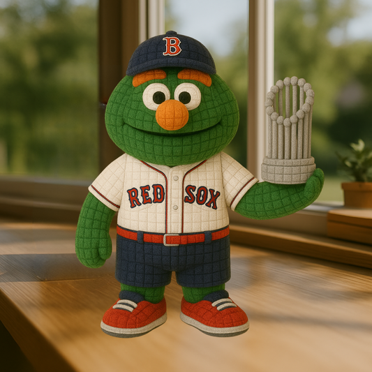 LIMITED EDITION - MLB 14 BRS BOSTON RED SOX HANDMADE CROCHET