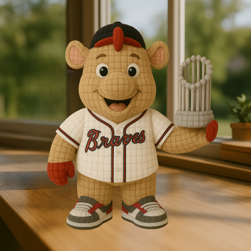 LIMITED EDITION - MLB 10 ABV ATLANTA BRAVES HANDMADE CROCHET