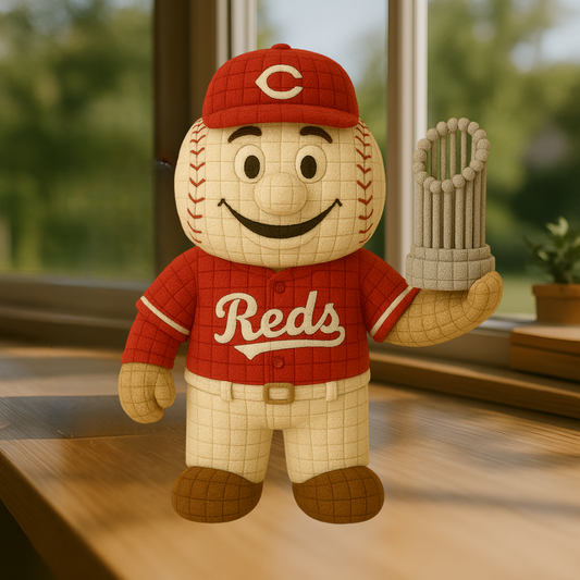 LIMITED EDITION - MLB 15 CCR CINCINNATI REDS HANDMADE CROCHET