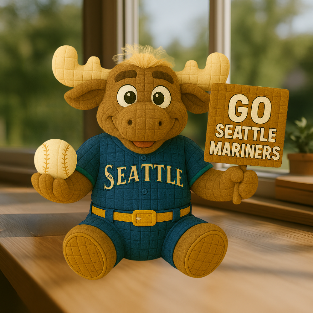 LIMITED EDITION - MLB 12 SMN SEATTLE MARINERS HANDMADE CROCHET