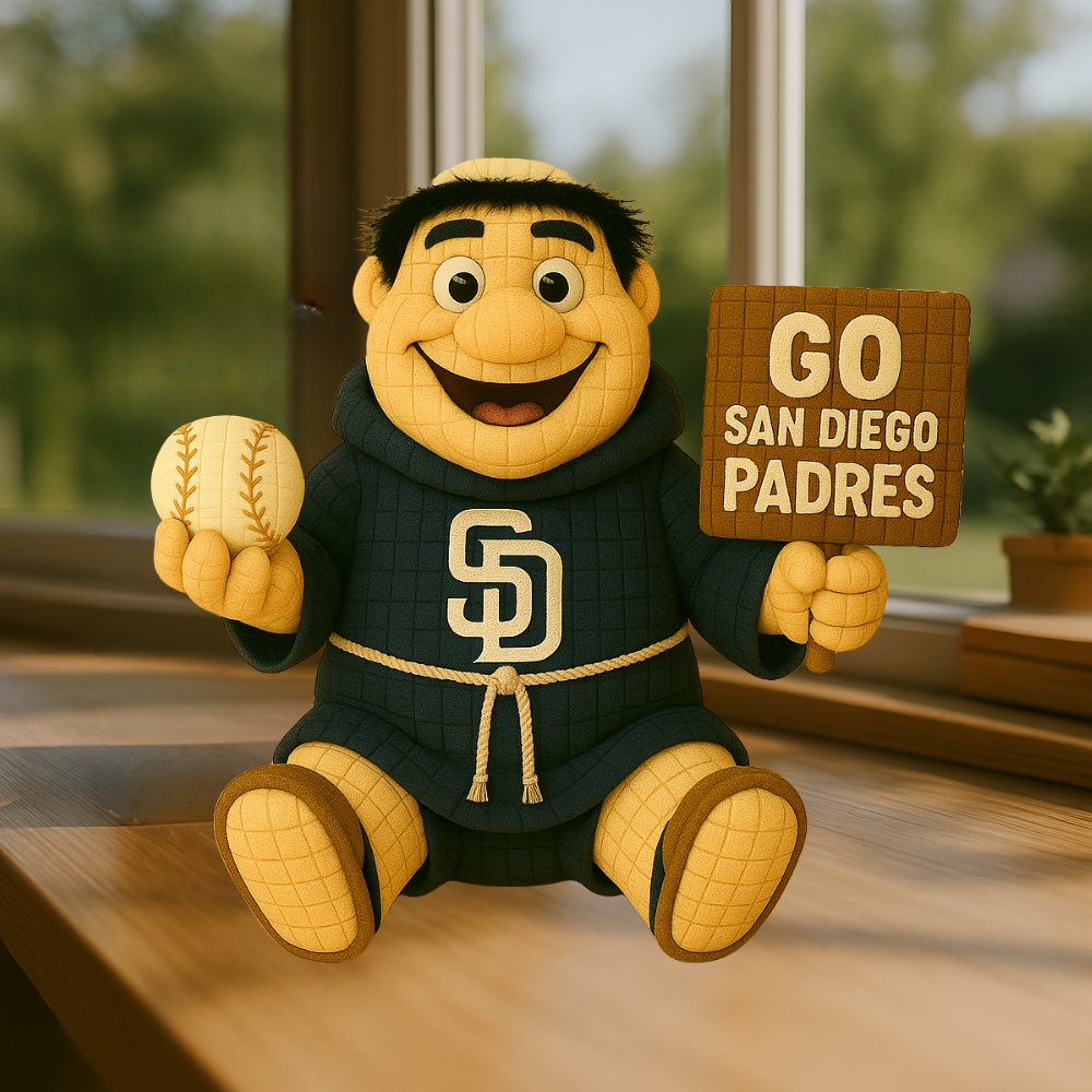 LIMITED EDITION - MLB 07 SDP SAN DIEGO PADRES HANDMADE CROCHET