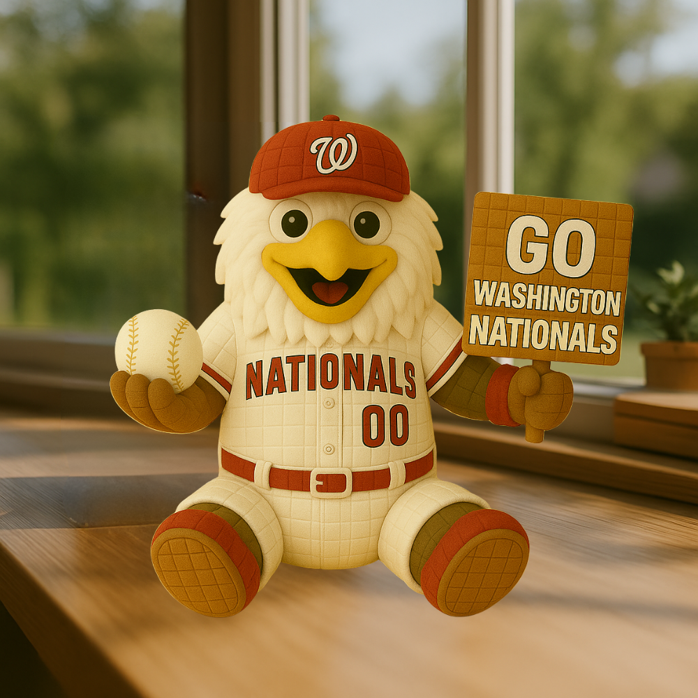 LIMITED EDITION - MLB 30 WTN WASHINGTON NATIONALS HANDMADE CROCHET