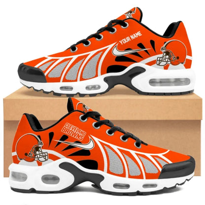 LIMITED EDITION - NEW CUSTOMIZED NFL29 CLB CLEVELAND BROWNS UNISEX AIR MAX PLUS SNEAKERS