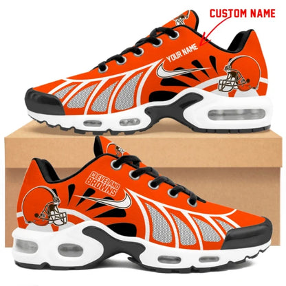 LIMITED EDITION - NEW CUSTOMIZED NFL29 CLB CLEVELAND BROWNS UNISEX AIR MAX PLUS SNEAKERS