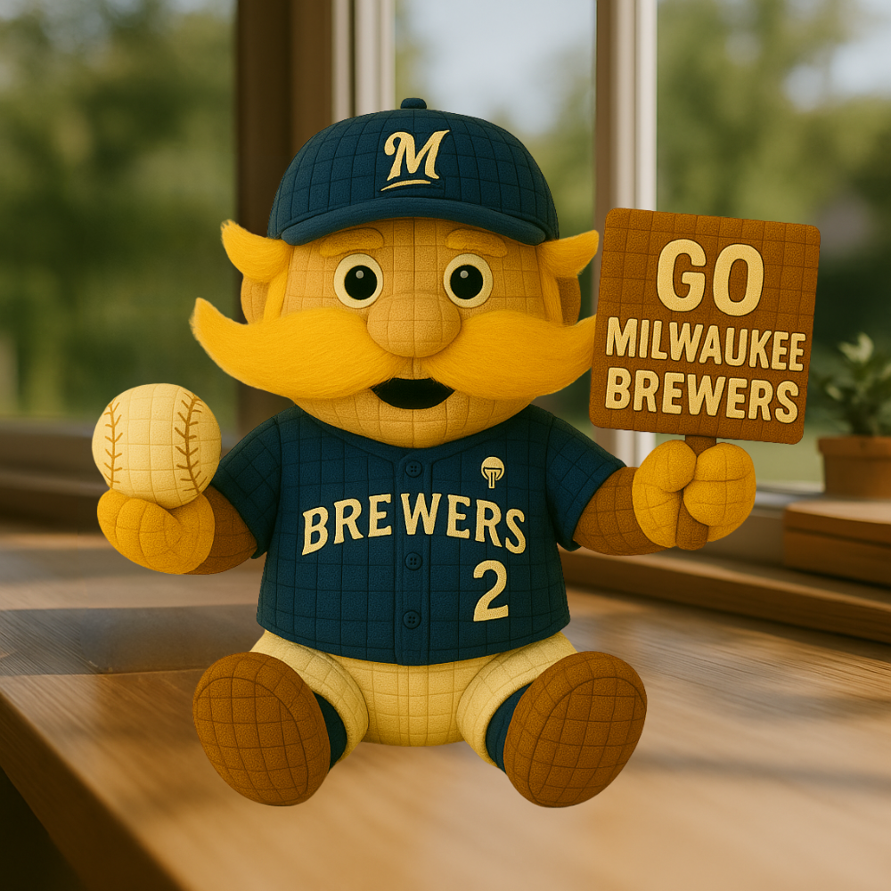 LIMITED EDITION - MLB 23 MWB MILWAUKEE BREWERS HANDMADE CROCHET