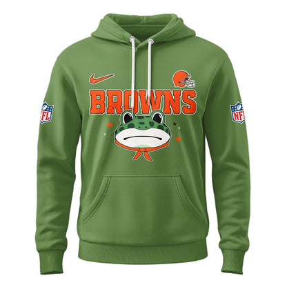 LIMITED EDITION - NEW CUSTOMIZED NFL29 CLB CLEVELAND BROWNS LAND OF THE FREE BRAVE T-SHIRT, POLO, HOODIE & JACKETS