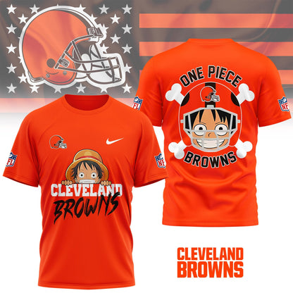 LIMITED EDITION - NEW CUSTOMIZED NFL29 CLB CLEVELAND BROWNS ONE PIECE FAN 3D SHIRT