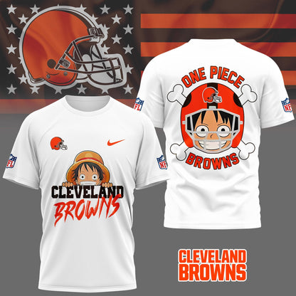 LIMITED EDITION - NEW CUSTOMIZED NFL29 CLB CLEVELAND BROWNS ONE PIECE FAN 3D SHIRT