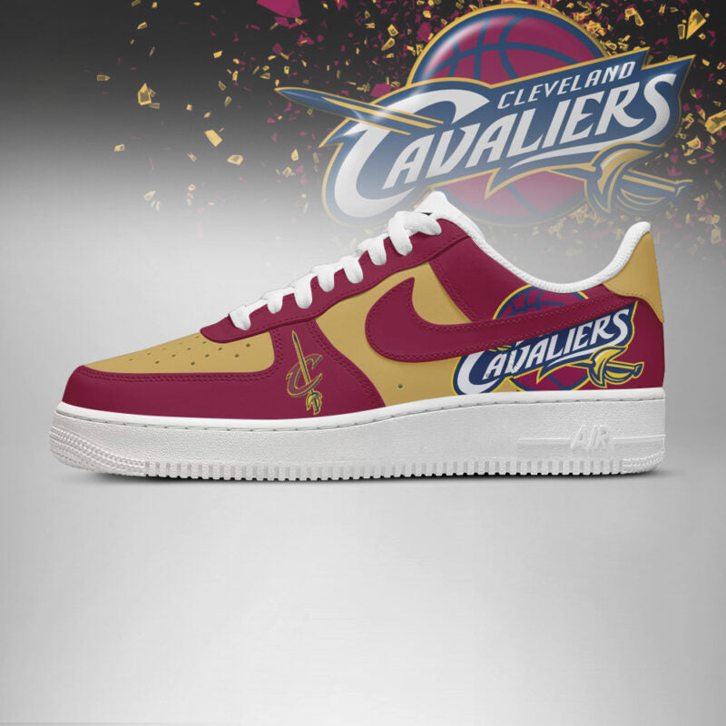 LIMITED EDITION - NEW CUSTOMIZED NBA02 CL CAVALIERS AF1 SHOES