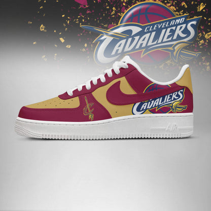LIMITED EDITION - NEW CUSTOMIZED NBA02 CL CAVALIERS AF1 SHOES