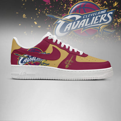 LIMITED EDITION - NEW CUSTOMIZED NBA02 CL CAVALIERS AF1 SHOES