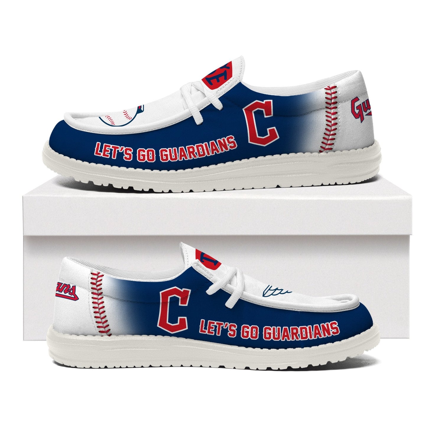 LIMITED EDITION - NEW CUSTOMIZED MLB13 CL GUARDIANS LOAFER SHOES